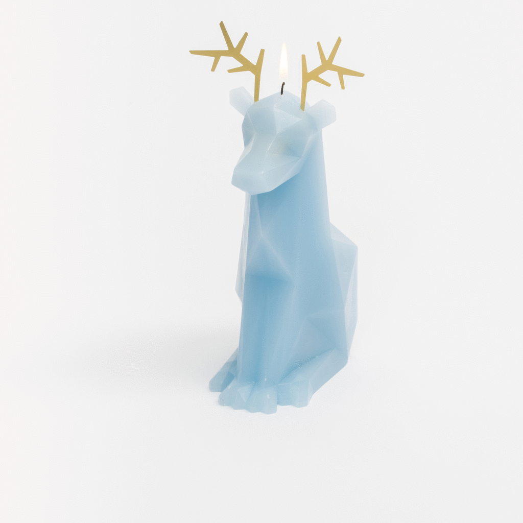 PyroPet／動物骨架蠟燭－Dýri／粉藍