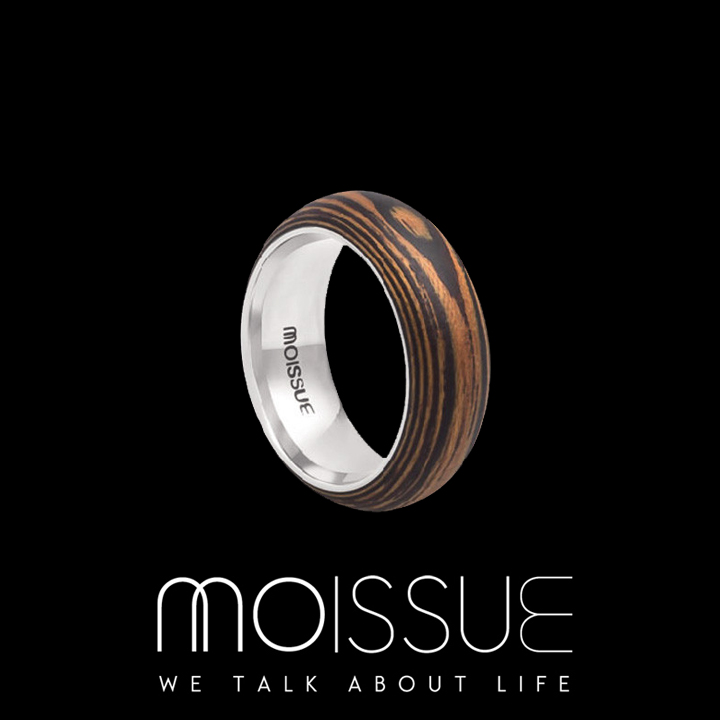 <div>Moissue－Second Life 木頭戒指寬版 - 老虎紋</div>