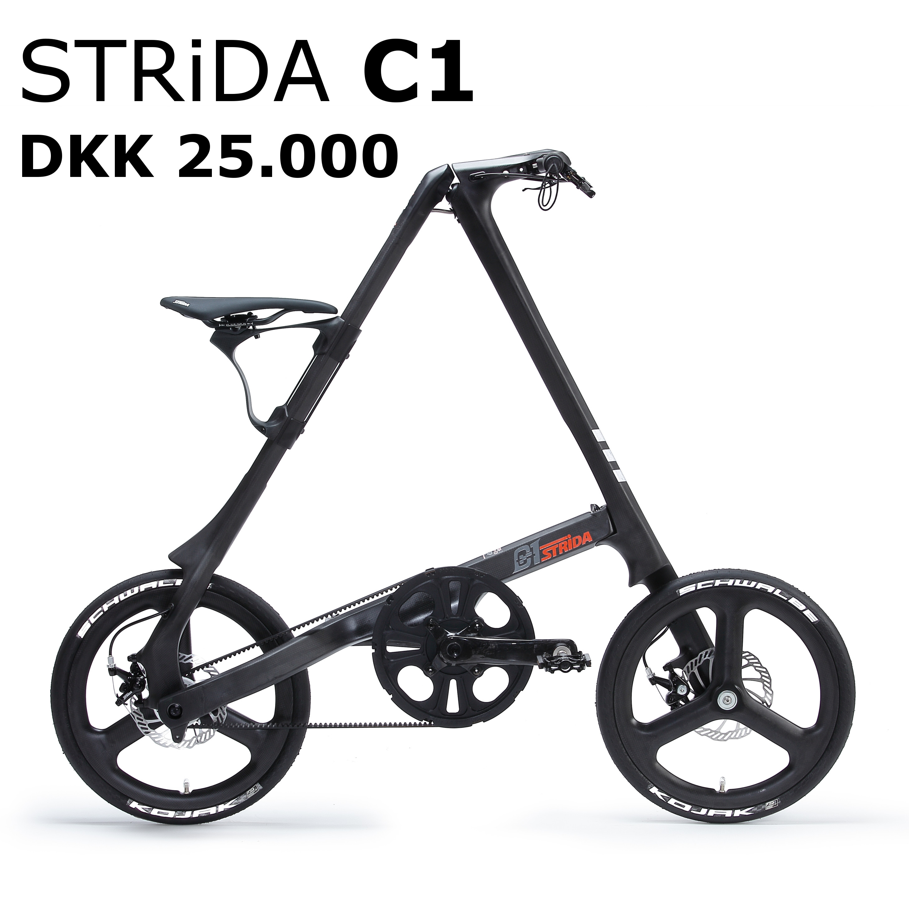 <div>STRiDA C1 全碳纖摺疊式單車 消光黑</div>