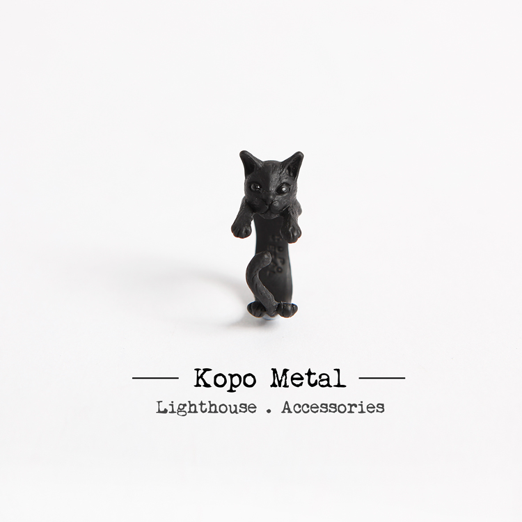KOPO Metal ｜ 抱抱猫戒指