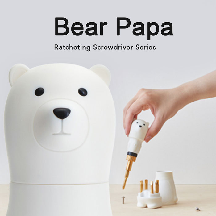 Bear Papa 棘輪起子組 (白熊典藏+限定款)