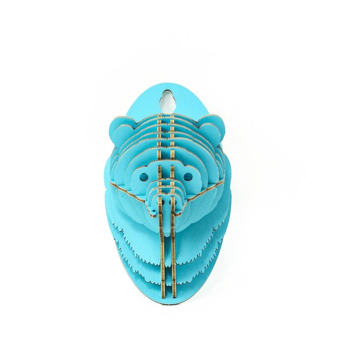<div>Tenon's Art 坦諾藝術設計</div>

<div>熊頭掛飾 未組裝 水藍色</div>