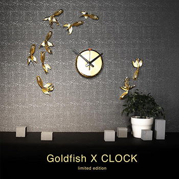 haoshi 良事設計
限量-黑金 金魚時鐘 Goldfish X CLOCK - Black gold
