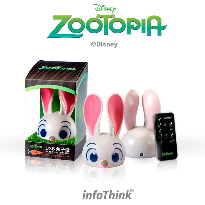 InfoThink Zootopia USB兔子燈 (附遙控器)