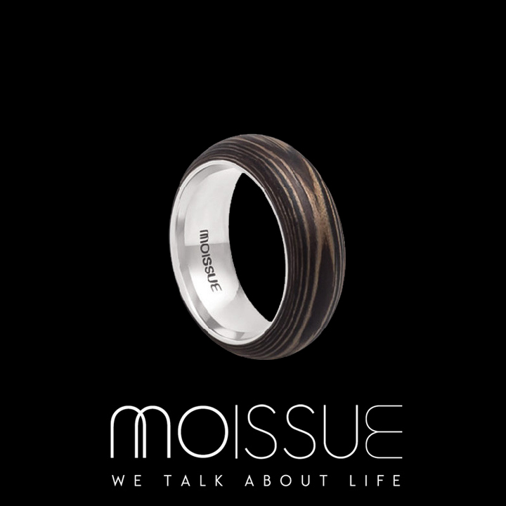Moissue－Second Life 木頭戒指寬版 - 松鼠紋