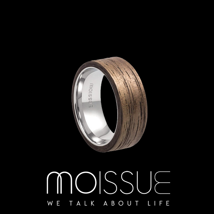 <div>Moissue－Second Life 木頭戒指寬版 - 胡桃木</div>
