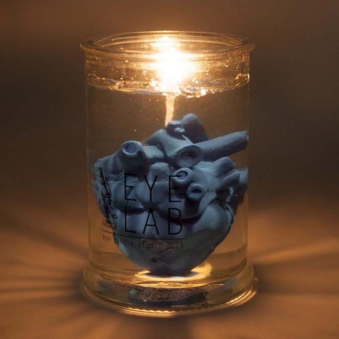 Eye Candle EYE LAB 藍色心臟罐裝香氛蠟燭