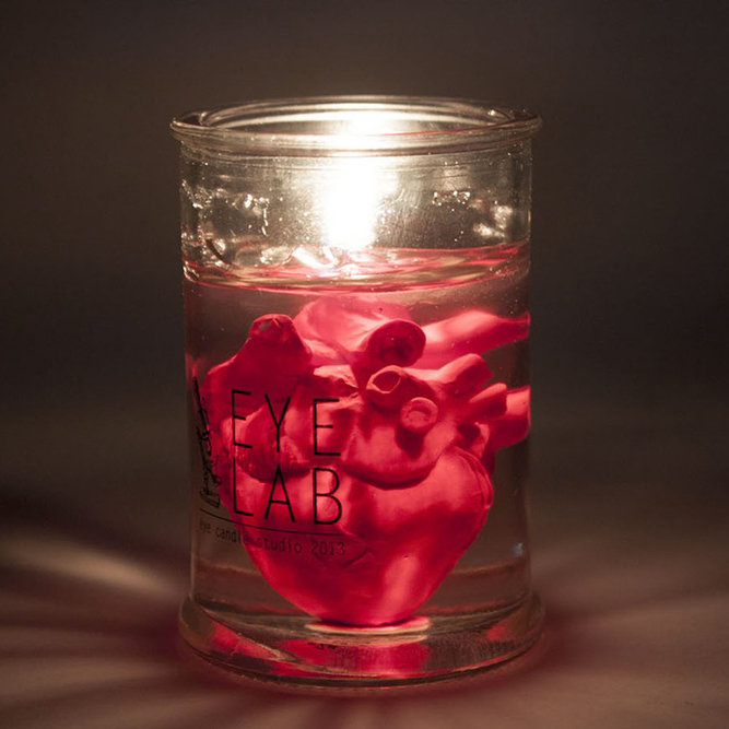 Eye Candle EYE LAB 紅色心臟罐裝香氛蠟燭 HEART IN JAR CANDLE