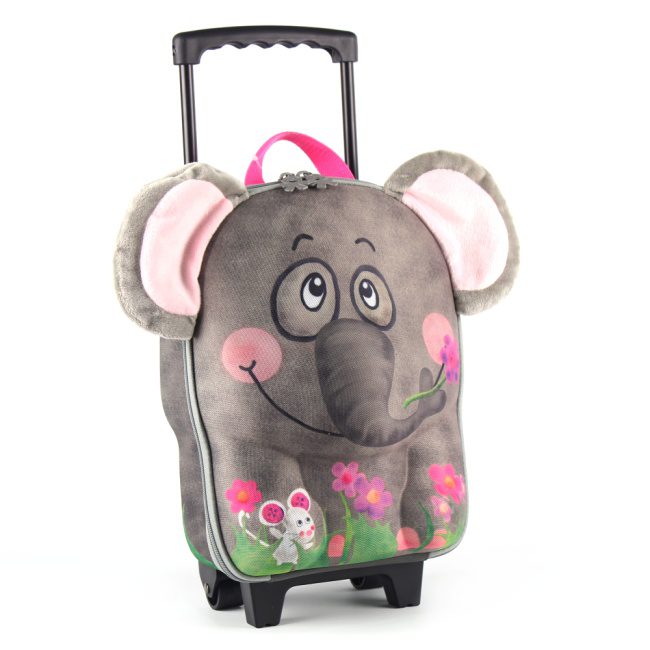 德國 okiedog 兒童3D動物造型系列-拉桿式行李箱(大象)