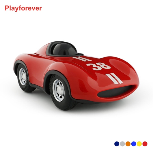 Playforever Speedy Le Mans 經典古董利曼賽車玩具擺飾-艷紅
