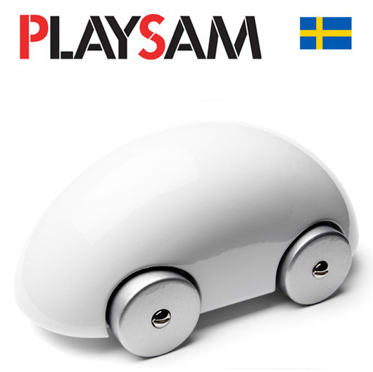 PLAYSAM-經典流線原型車－白