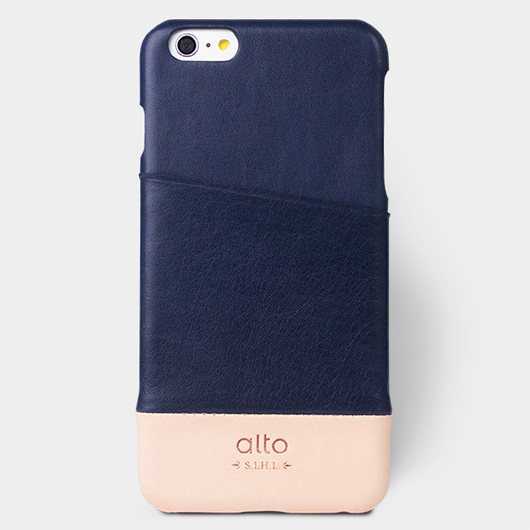 <div>[alto] Metro Plus Genuine Leather Case for iPhone 6 Plus / 6S Plus  真皮手機殼背蓋-海軍藍/本色</div>