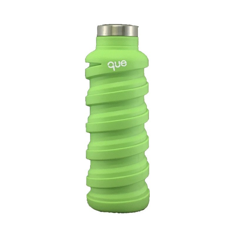 que Bottle 伸縮水瓶(600ml) - 螢光綠