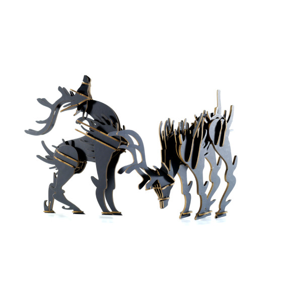 <div>Tenon's Art 坦諾藝術設計</div>

<div>北歐許願對鹿(迷霧黑)</div>