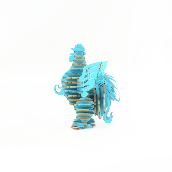 <div>Tenon's Art 坦諾藝術設計</div>

<div>布萊梅城市樂手 - 雞 未組裝 水藍色</div>