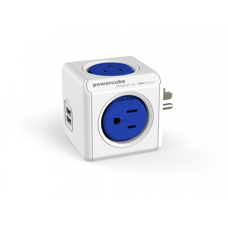 PowerCube
雙USB擴充插座(藍色)