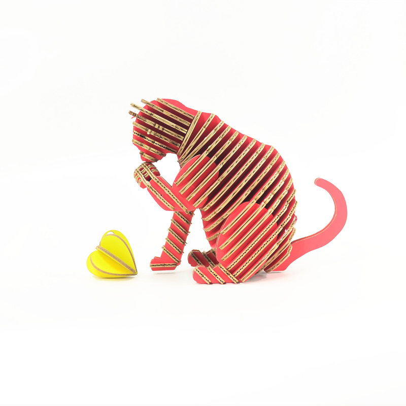 <div>Tenon's Art 坦諾藝術設計</div>

<div>SORRY CAT貓語系列(紅、未組裝)</div>