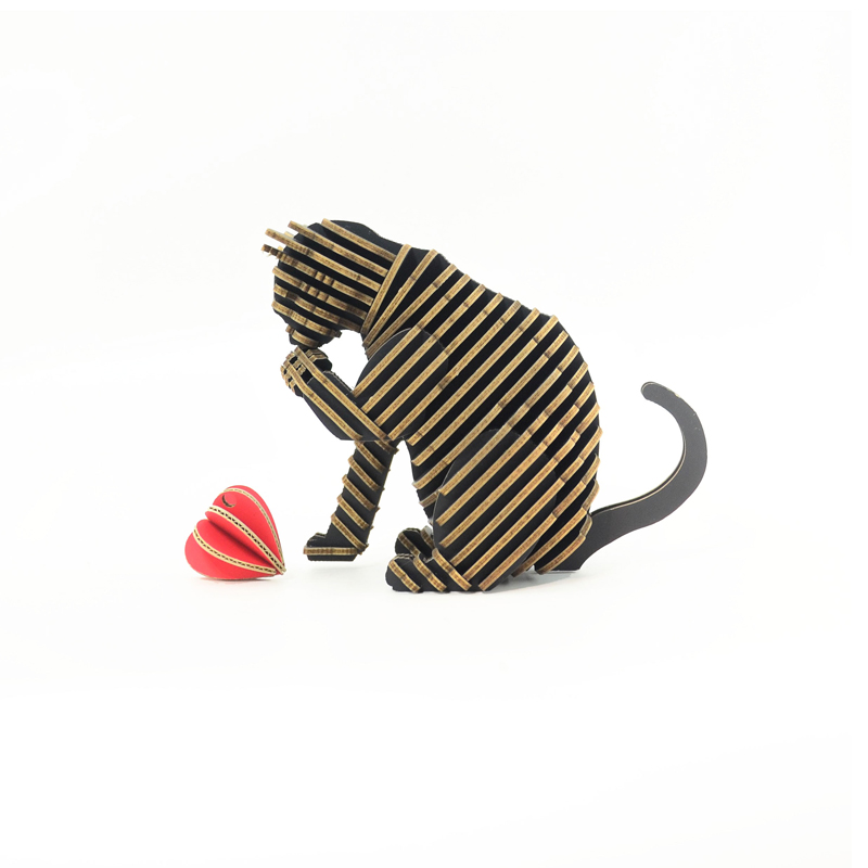 <div>Tenon's Art 坦諾藝術設計</div>

<div>SORRY CAT貓語系列 DIY 未組裝 黑色</div>