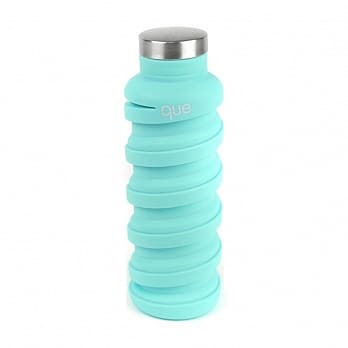 que Bottle 伸縮水瓶(600ml) - 粉藍色